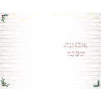 To Both Softly Drawn Me to You Bear Christmas Card Extra Image 1 Preview